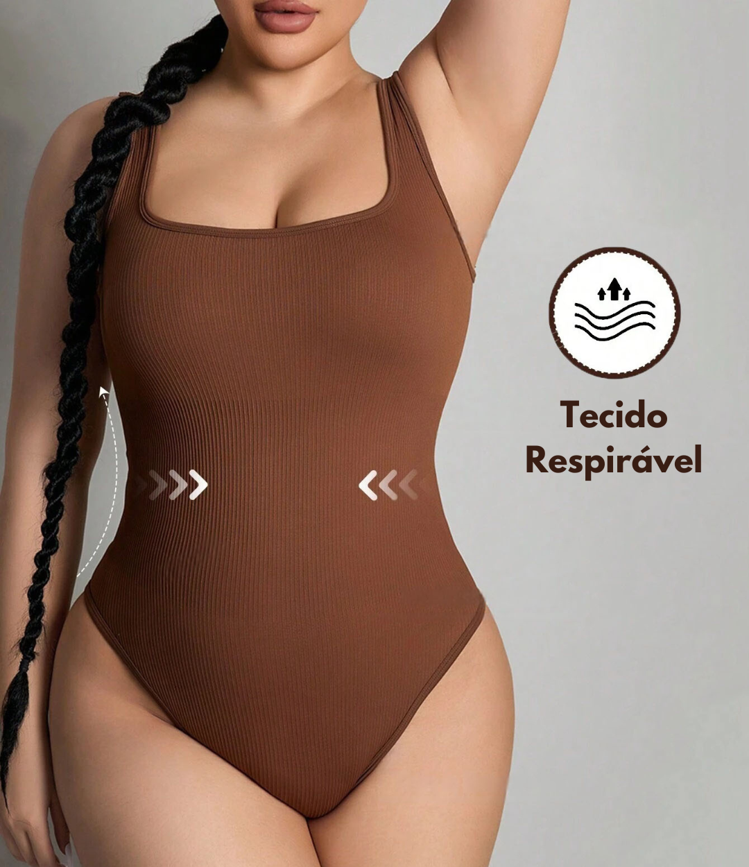 Body Bela Canelado - Reduz Medidas e Modela
