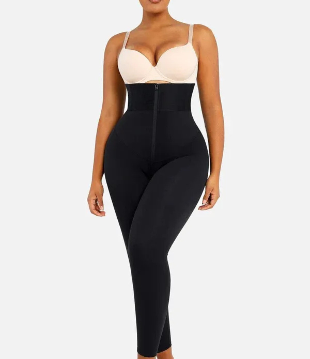 Legging Modeladora Bela - Cós Alto com Zíper Frontal