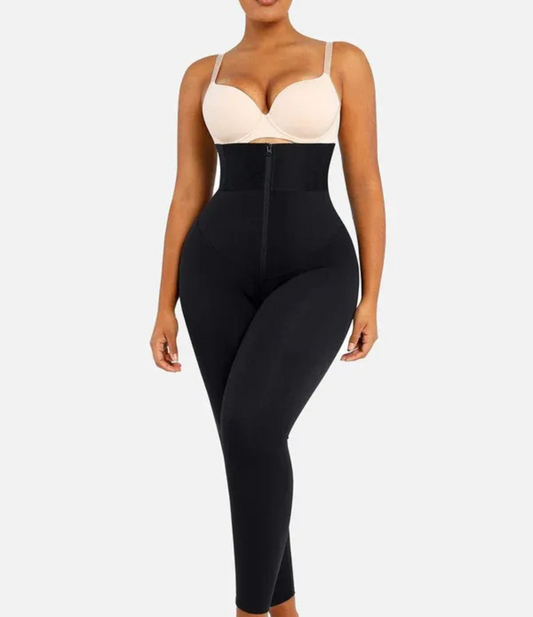 Legging Modeladora Bela - Cós Alto com Zíper Frontal